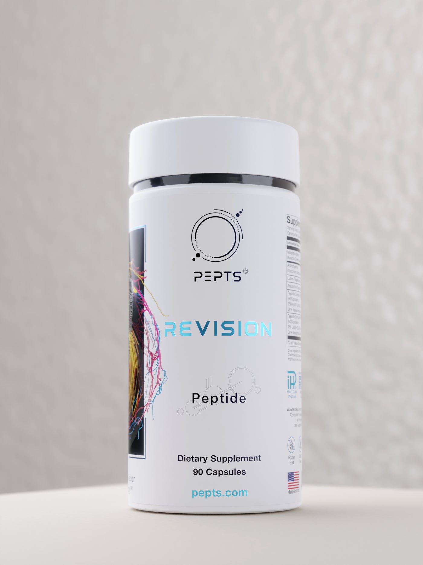 Pepts ReVision, Short-chain Targeted Peptide, 90 caps