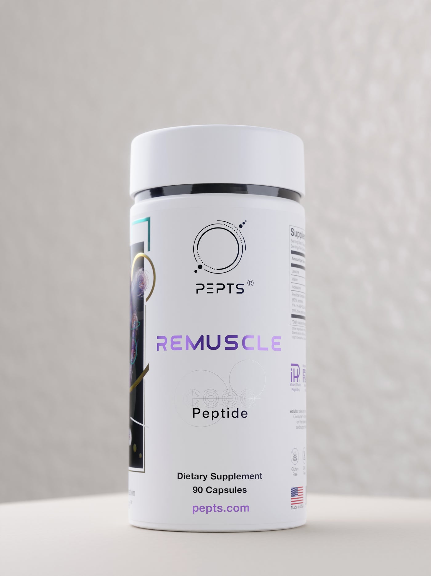 Pepts ReMuscle, Short-chain Targeted Peptide, 90 caps